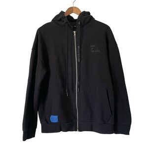 BTS Map of the Soul Tour black hooded zippered sweatshirt Unisex size M